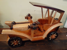 Load image into Gallery viewer, Hand Crafted Wood Model Vintage Car
