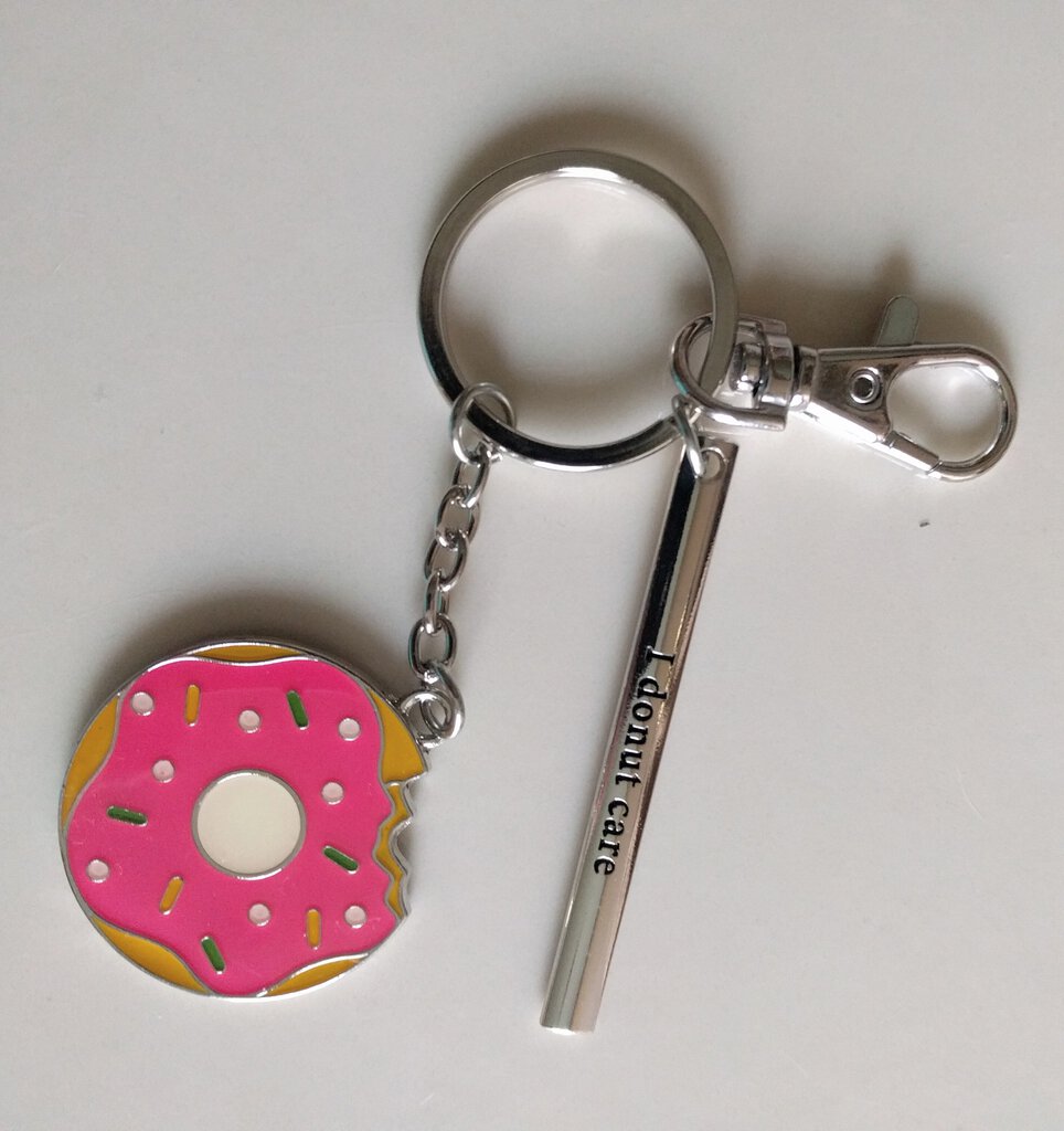 NEW Key Ring with Charms - Donut