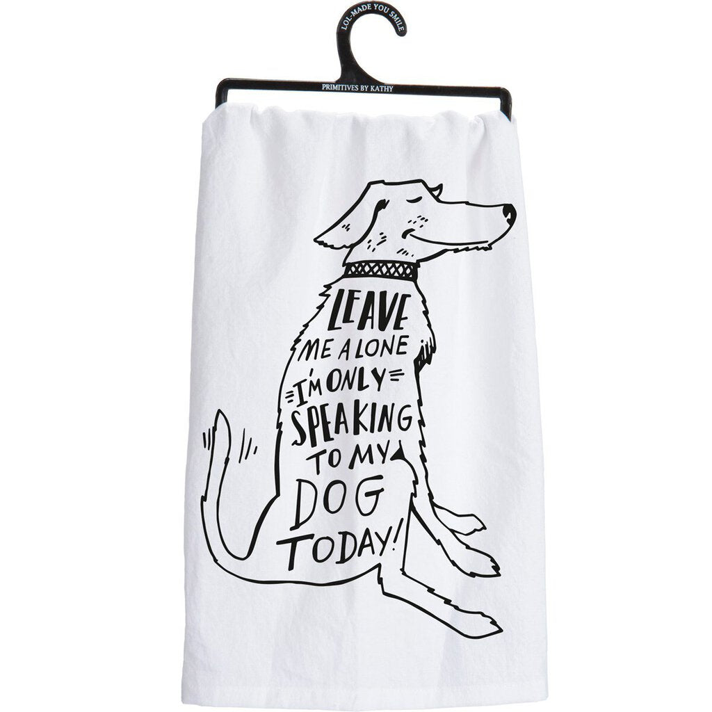NEW Dish Towel - Speaking To Dog - 27030