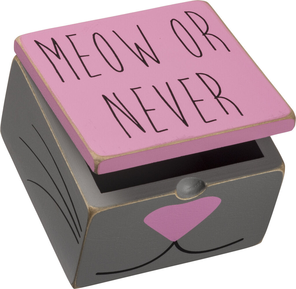 NEW Hinged Box - Meow or Never - 92080