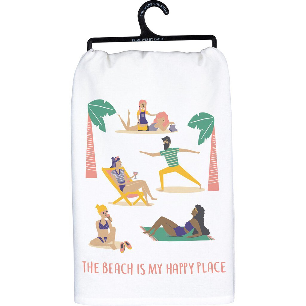 NEW Dish Towel - Dish Towel - The Beach Is My Happy Place - 103643