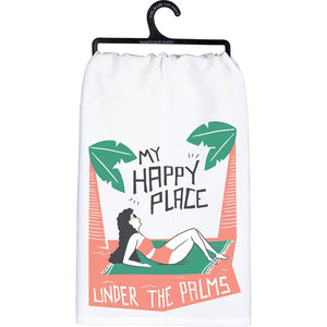 NEW Dish Towel - My Happy Place Under The Palms - 103647