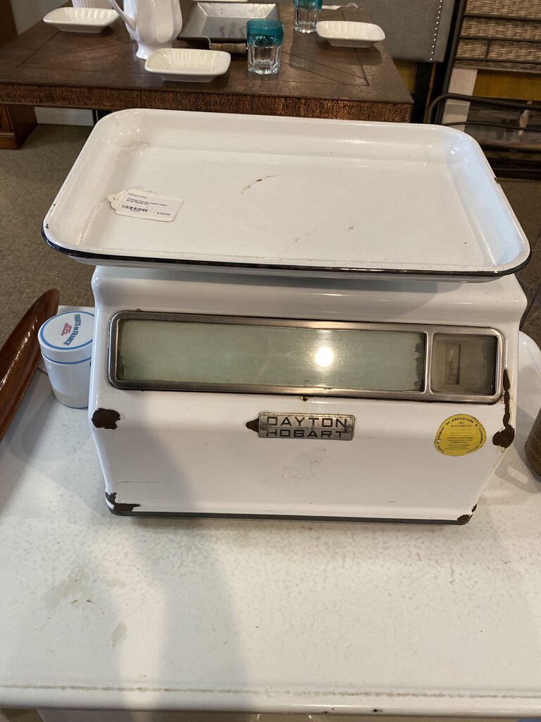 Vintage Hobart Scale 970 Vintage, 24lb Meat Scale, White Porcelain, Deli  Meat Grocer Scale, Large Scale 17in x 13in x 14in. Good Working Scale,  Adjustable. Please see pics. Auction