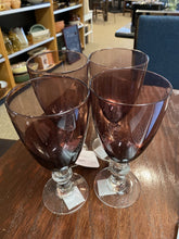 Load image into Gallery viewer, NEW 4-Pc SET Certified International Amethyst Wine Glasses
