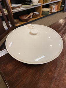 10" White Bowl with Lid