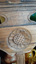 Load image into Gallery viewer, Hand Carved Teak Shelf, Imported from Bali 82&quot; x 72&quot;
