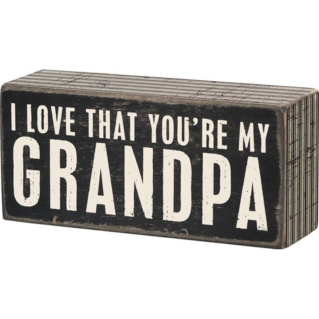 NEW Box Sign - My Grandpa - 21315