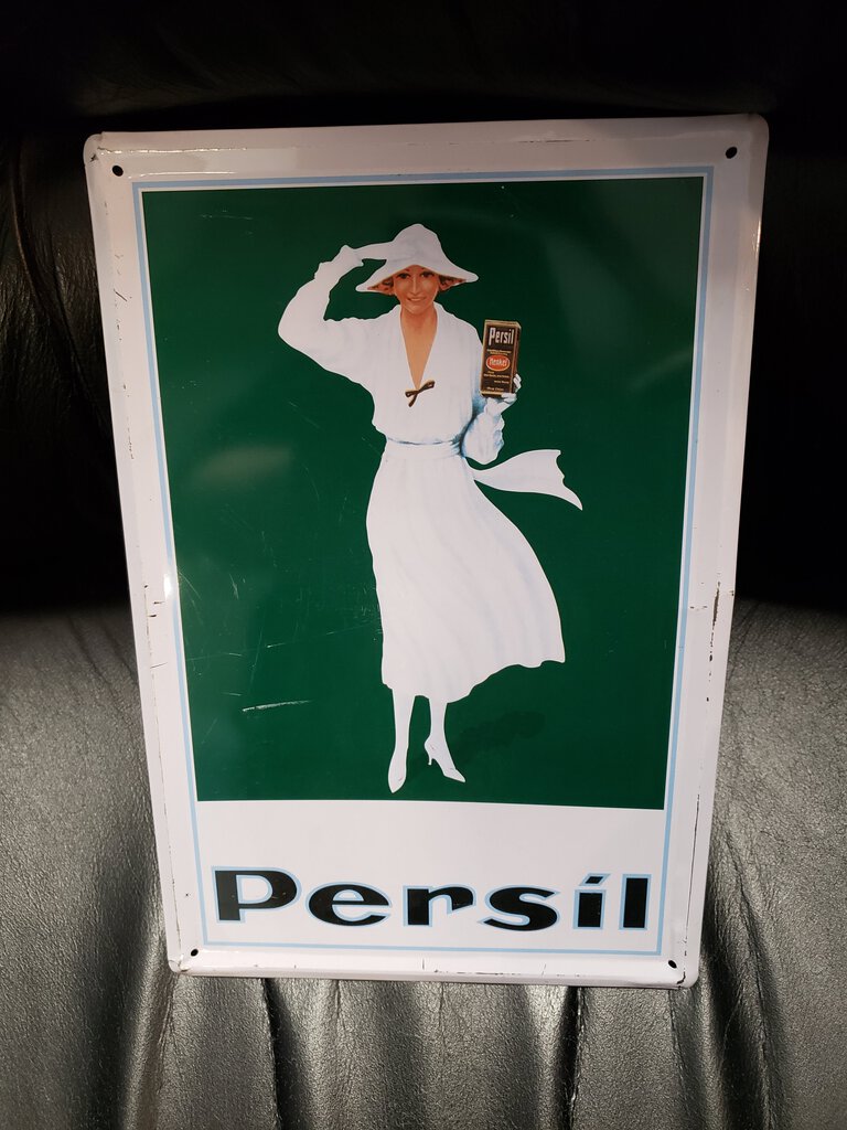Vintage Persil Tin Sign