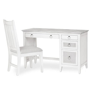 NEW Captiva Island Desk & Chair - Grey Wash & Blanc