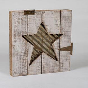 NEW 12.5" Rustic Cut Out Star Pallet Sign E170162