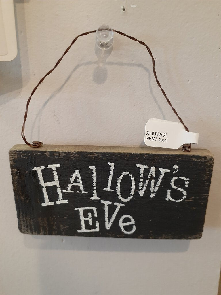 NEW 2x4 Salvage Halloween Ornament - Hallow's Eve F181102