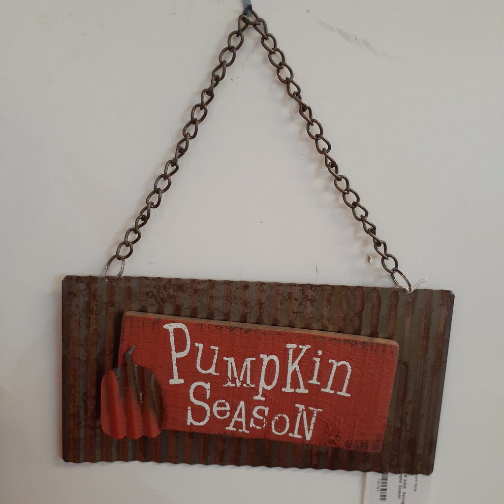 NEW 9.5x5 Salvage Sign - Pumpkin Season