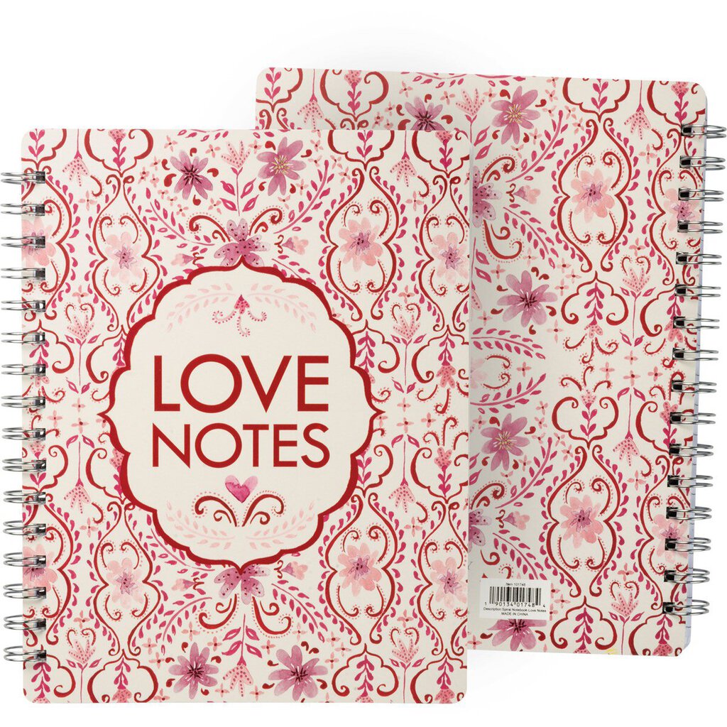 NEW Spiral Notebook - Love Notes - 101748