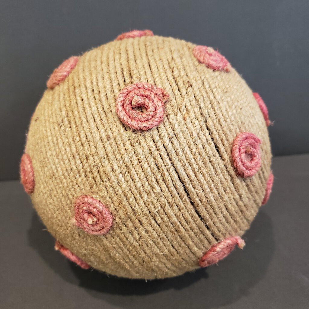Dotted Jute Ball - 13359 - Made in India - 6