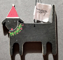 Load image into Gallery viewer, NEW Ornament - Black Christmas Dog - 23155a
