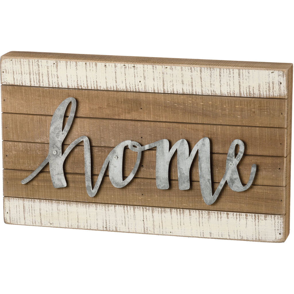 NEW Slat Box Sign - Home - 94439