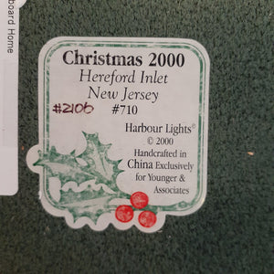 Harbour Lights Christmas 2000 Hereford Inlet, NJ Lighthouse w/Box