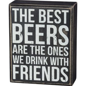 NEW Box Sign - Best Beers With Friends - 37577