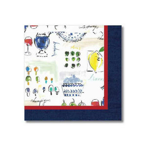 NEW Pack (20) 3-Ply Lunch Napkins - Provence