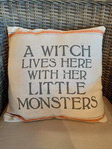 NEW Pillow - A Witch Lives Here - 65734
