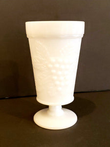 VINTAGE Milk Glass Pedestal Vase