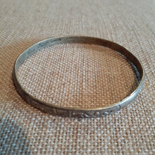 Load image into Gallery viewer, Sterling Silver Bangle Bracelet, Mexico
