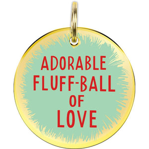 NEW Collar Charm - Adorable Fluff-Ball Of Love - 104651