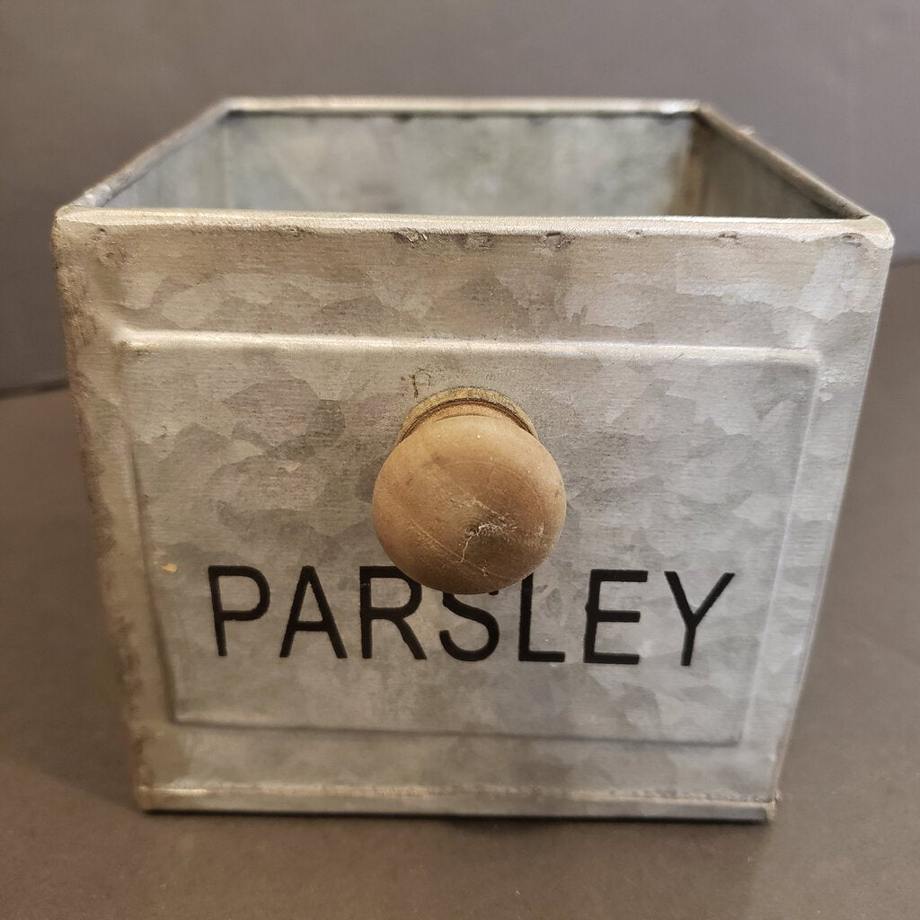 Galvanized Parsley Planter Box