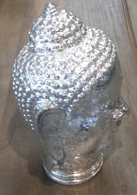 Load image into Gallery viewer, NEW 11&quot; Mercury Glass Buddha Head HJ30 - Silver
