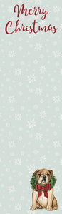 NEW List Notepad - Merry Christmas Bulldog - 100518