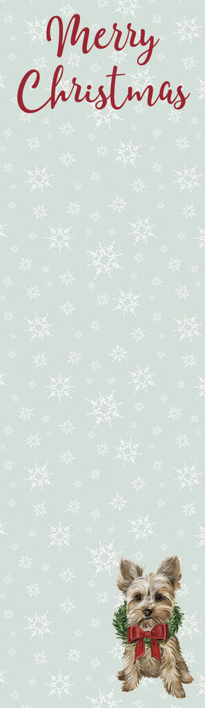 NEW List Notepad - Merry Christmas Yorkie - 100524