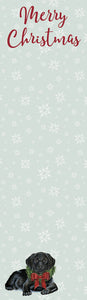 NEW List Notepad - Merry Christmas Black Labrador - 100517