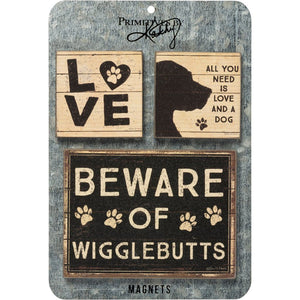 NEW Magnet Set - All You Need Is Love And A Dog - 39363