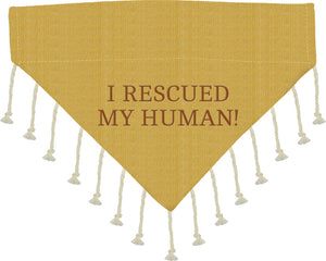 NEW Lg Collar Bandana - Rescued - 104682