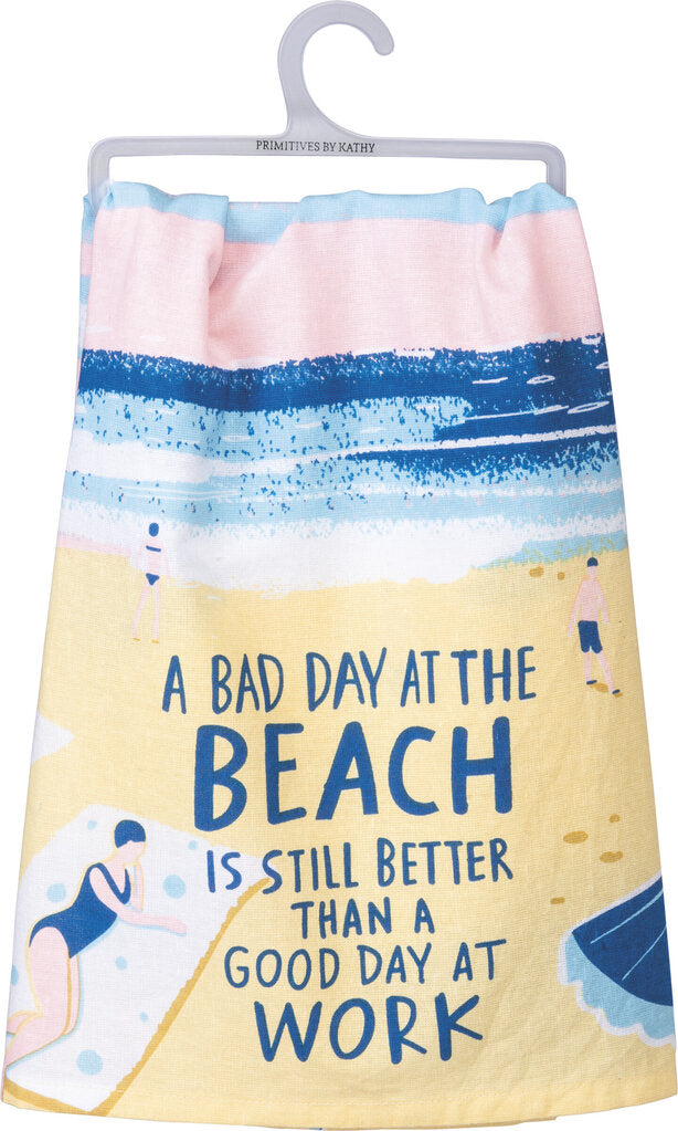NEW Dish Towel - Bad Day at Beach - 102741