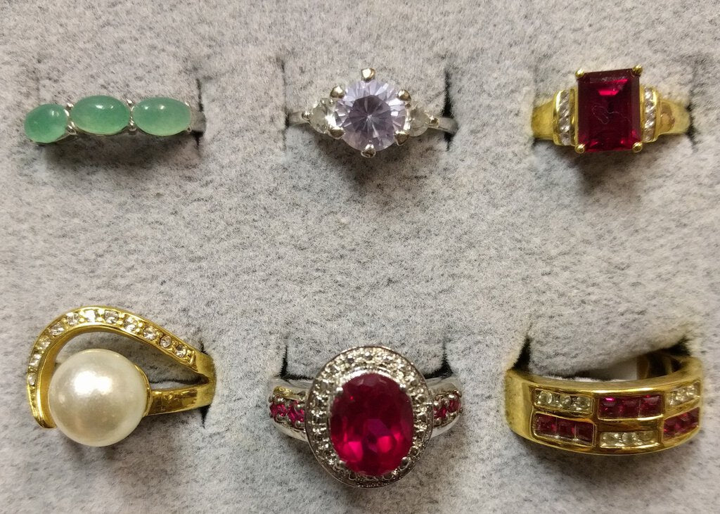 NEW Karis Ring - Green Gemstones - Size 5.75