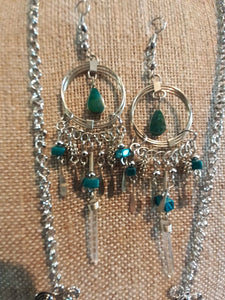 Dreamcatcher Necklace & Earrings Set