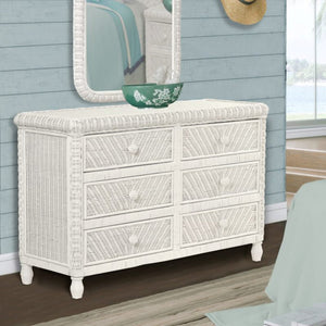 NEW Santa Cruz 6-Drawer Dresser - White Finish