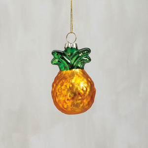 NEW Glass Ornament - Pineapple - 104290