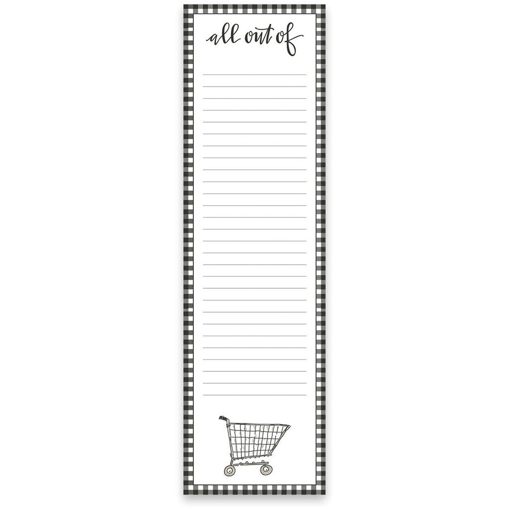 NEW List Notepad - All Out Of - 106749