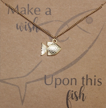 Load image into Gallery viewer, NEW Gold Fish Necklace 30014
