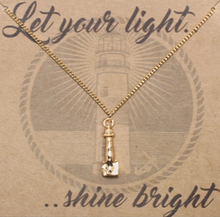 Load image into Gallery viewer, NEW Gold Lighthouse Necklace 30002
