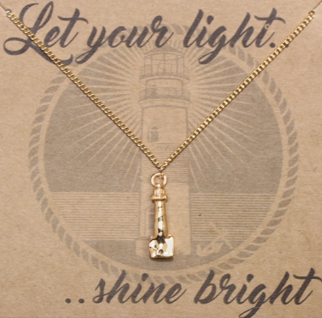 NEW Gold Lighthouse Necklace 30002