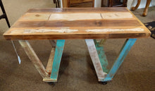 Load image into Gallery viewer, NEW Reclaimed Wood Coffee Table on Wheels MDA-20-306
