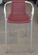Load image into Gallery viewer, NEW Outdoor Wicker Red Bar Stool with Arms
