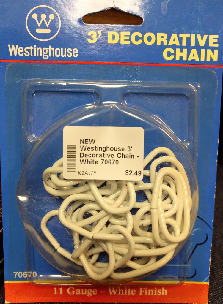 NEW Westinghouse 3' Decorative Chain - White 70670