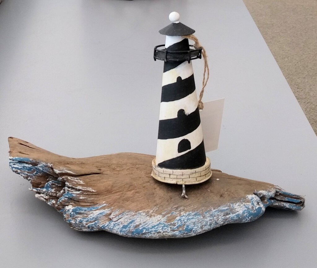 NEW Driftwood Lighthouse Table Accent