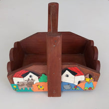 Load image into Gallery viewer, Handmade Guatemalan Wood Trinket Basket
