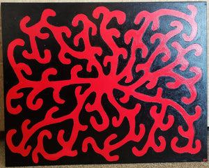 Original "Untitled" Painting on Canvas by Local Artist Su Daitch