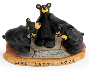 NEW Bearfoots Live, Laugh, Love Figurine 3005080259